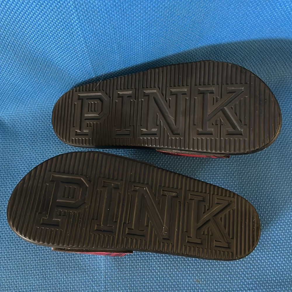 VS PINK Plaid Slide Sandals - Picture 3 of 5